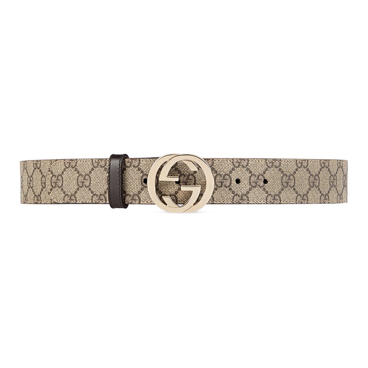 

GUCCI Ремень с пряжкой G, Beige/Ebony