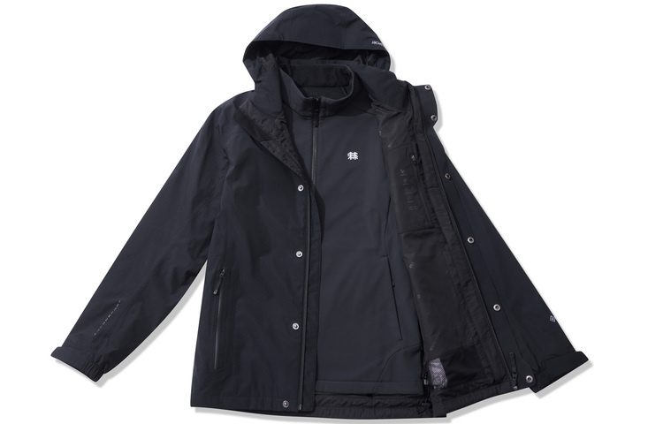 

KOLON SPORT Мужская водонепроницаемая ветровка серии PERFORMANCE, Black BK