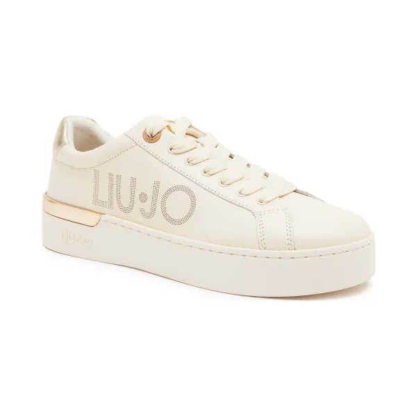 Кожаные спортивные туфли Silvia 65 Liu Jo, бежевый