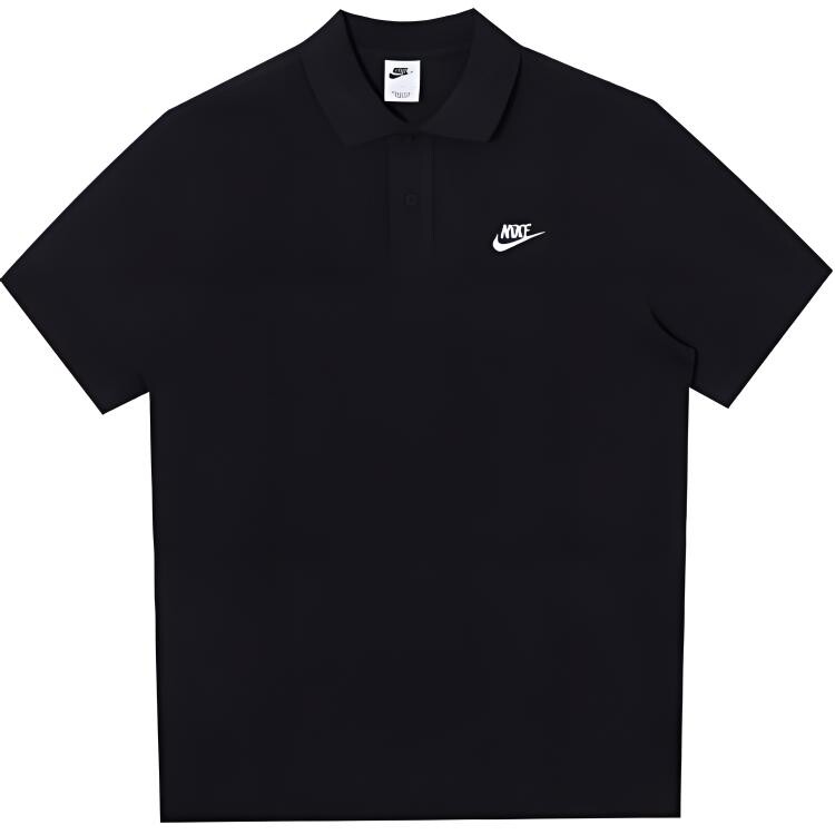 Рубашка поло мужская черная Nike, черный — фото 2