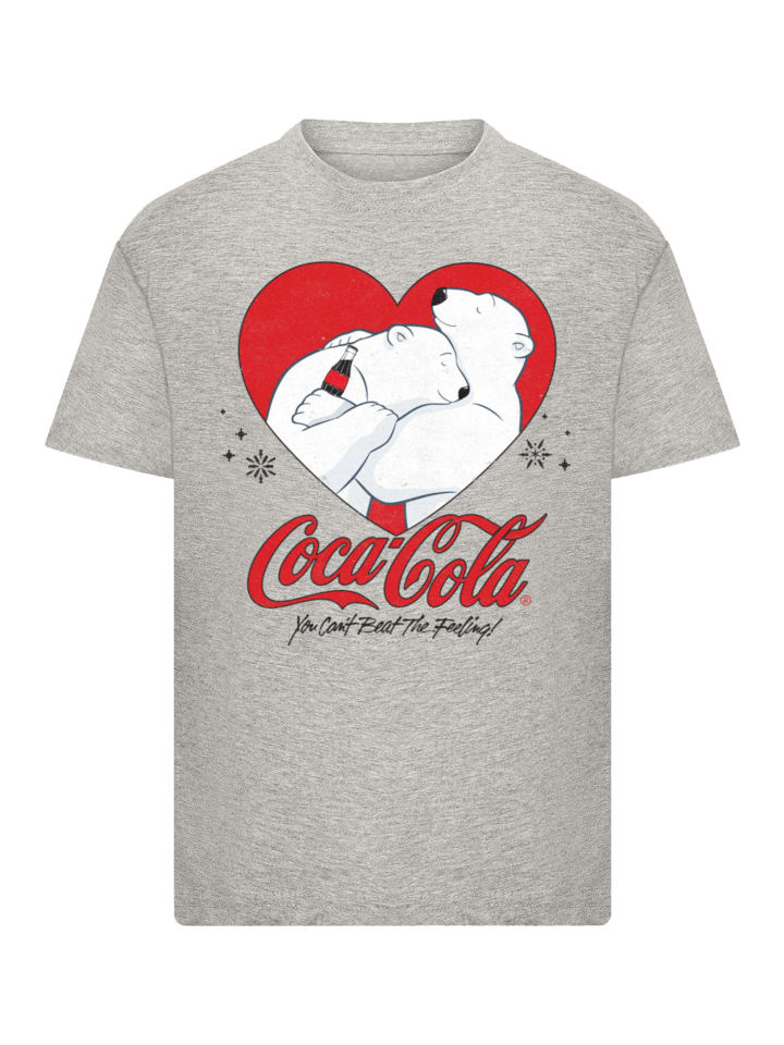 

Футболка Coca Cola Hugging Bears в серо-пестром цвете F4NT4STIC