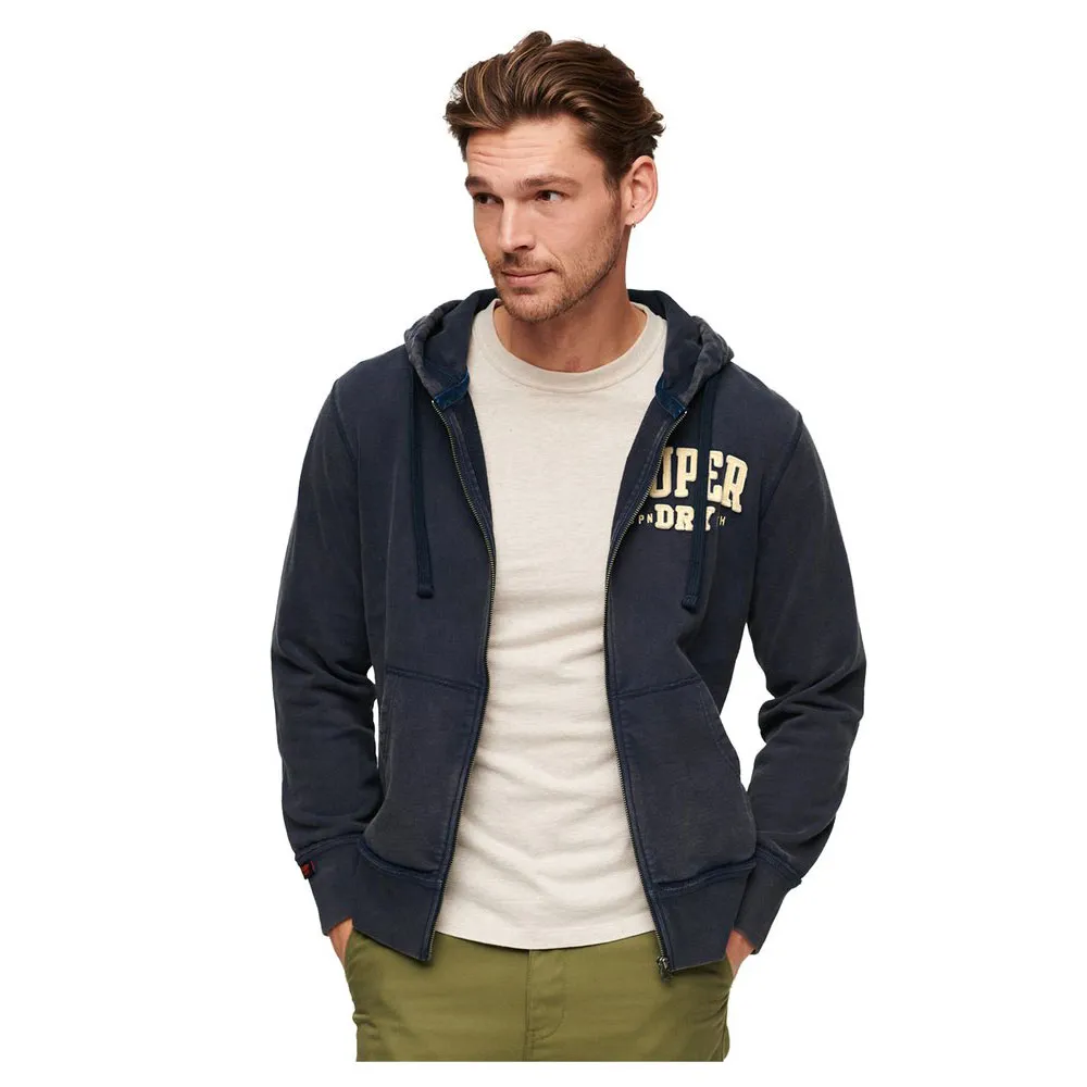 

Толстовка Superdry Vintage Athletic full zip, синий