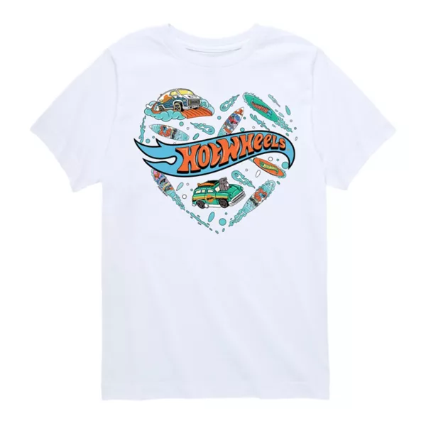 

Футболка с графикой "Серфинг" для мальчиков 8-20 лет Hot Wheels, белый