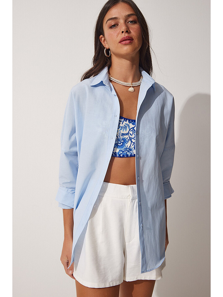 

Блуза Happiness Istanbul, светло-синий