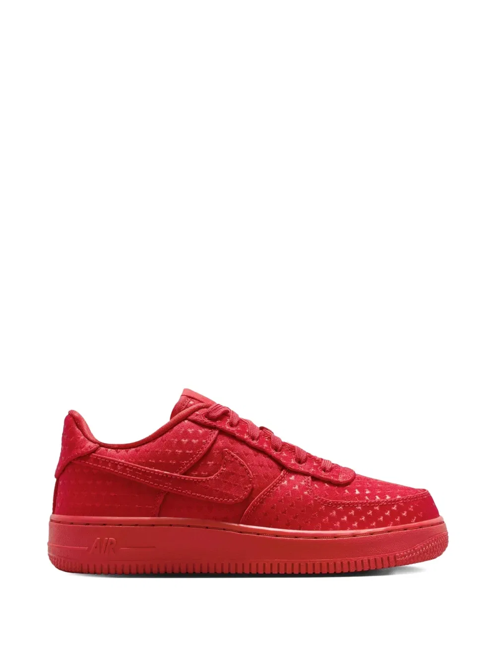Низкие кроссовки Air Force 1 на шнуровке ко Дню святого Валентина Nike Kids, красный — фото 2