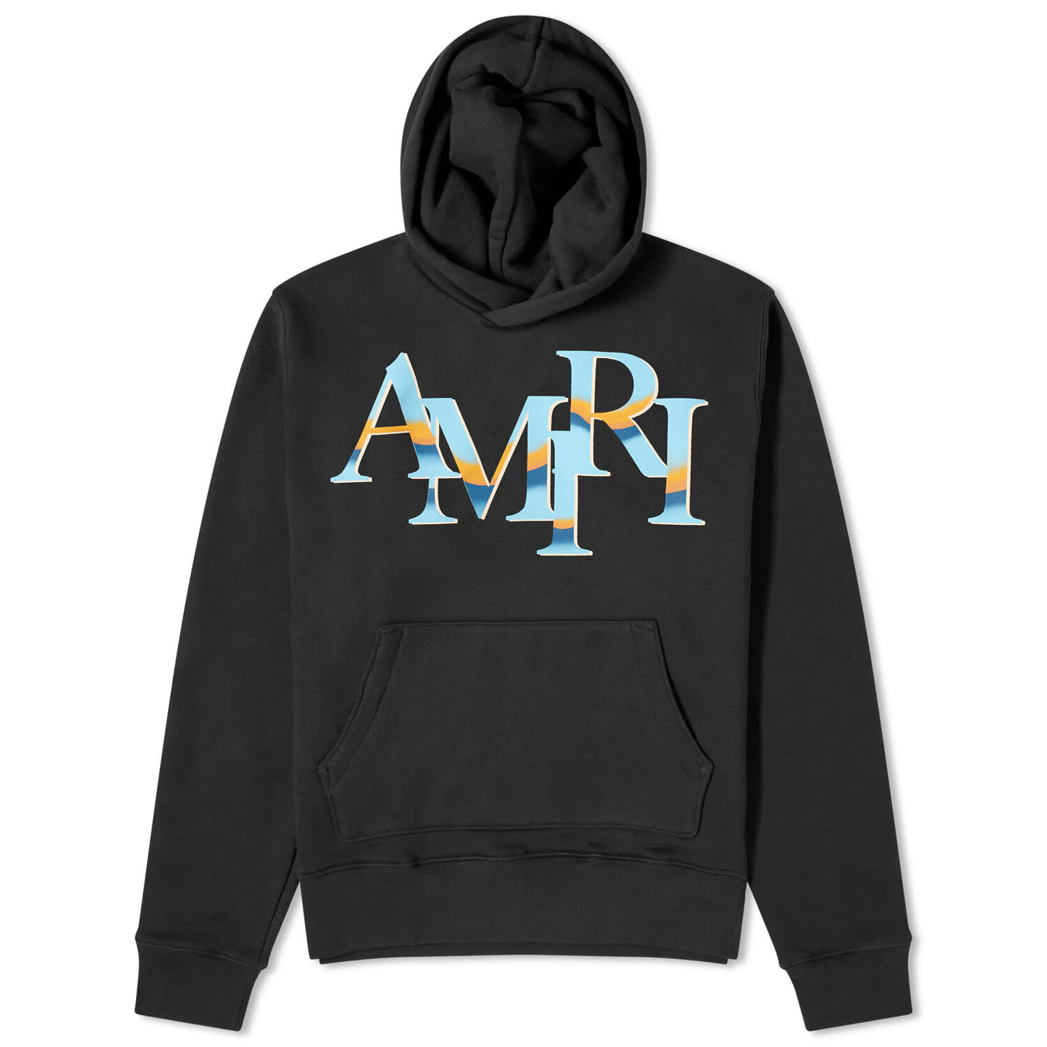 

Худи Amiri Chrome Staggered Logo, черный