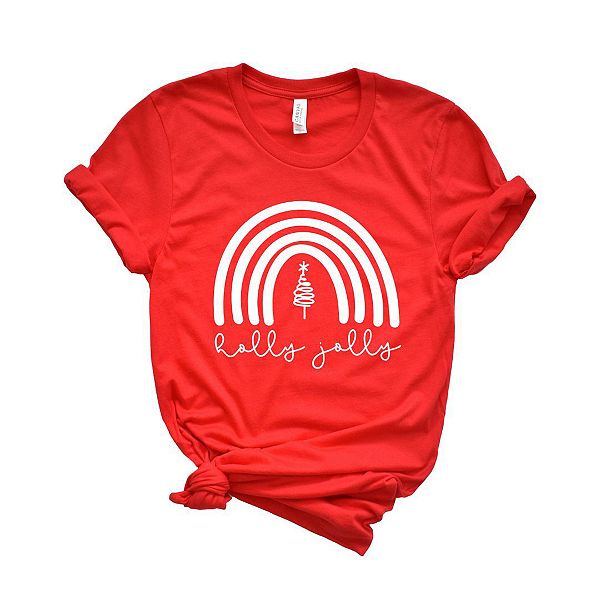 

Футболка с принтом Holly Jolly Rainbow Simply Sage Market, Red, Зеленый, Футболка с принтом Holly Jolly Rainbow Simply Sage Market, Red