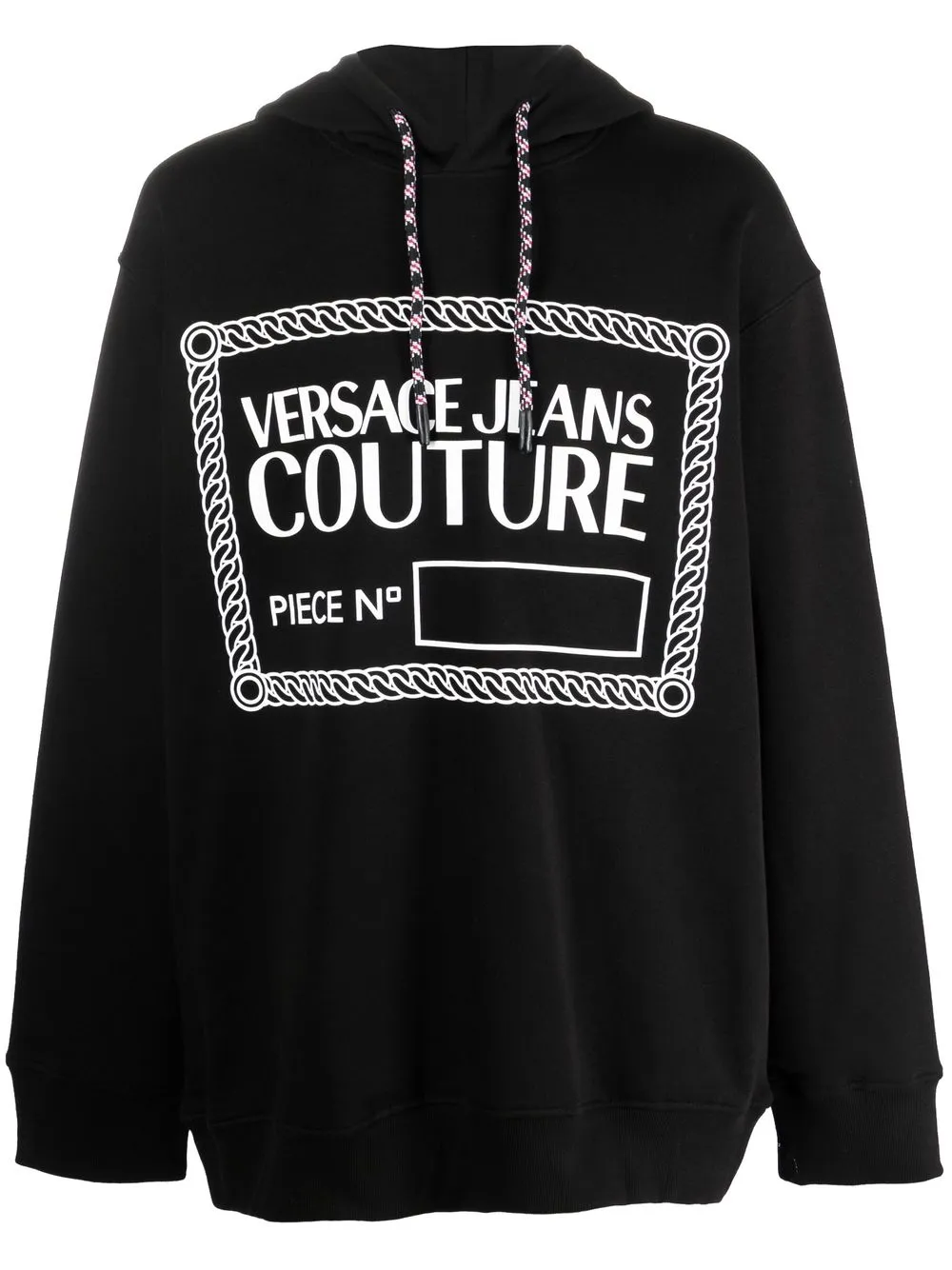 

Худи с логотипом Versace Jeans Couture, черный