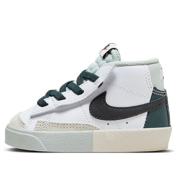 

Кроссовки blazer mid '77 se 'white black green' Nike, белый