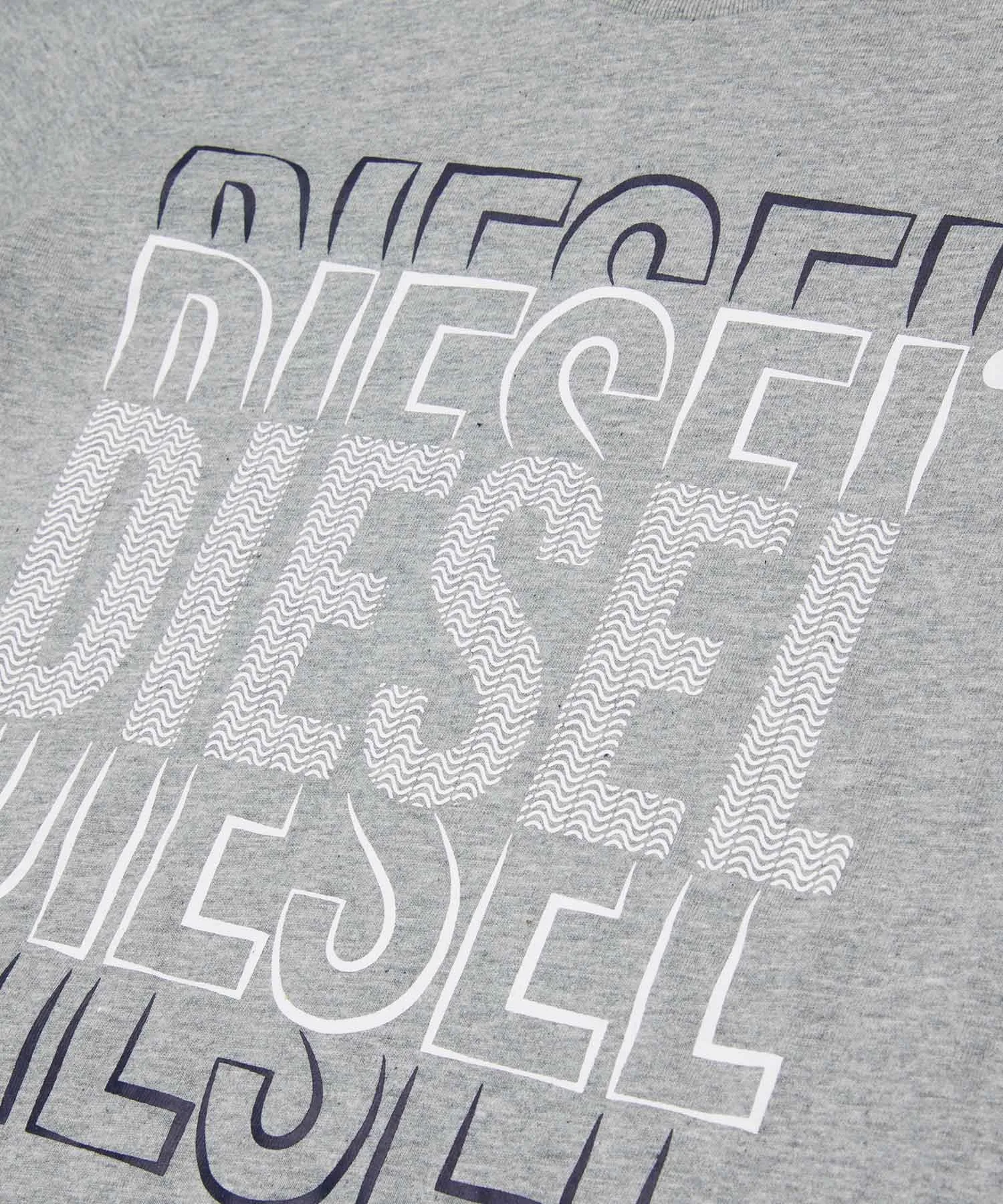 Детская футболка DIESEL KIDS с коротким рукавом и логотипом — фото 4