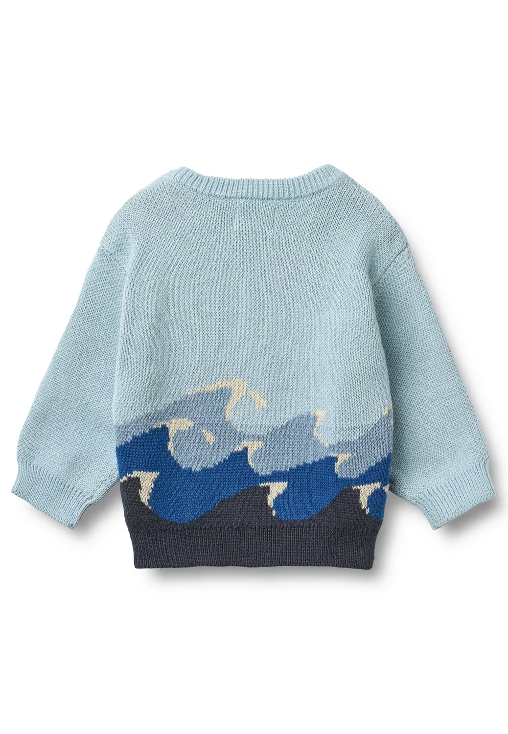 Свитер 'Knud' Wheat, Blue/Marine Blue/Azure/Opal — фото 2