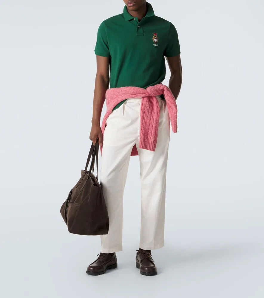 Рубашка-поло Polo Bear из хлопкового пике Polo Ralph Lauren, зеленый — фото 2