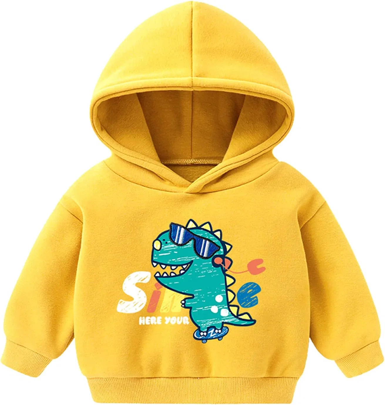 Детский худи с принтом Stitch, женский, желтый