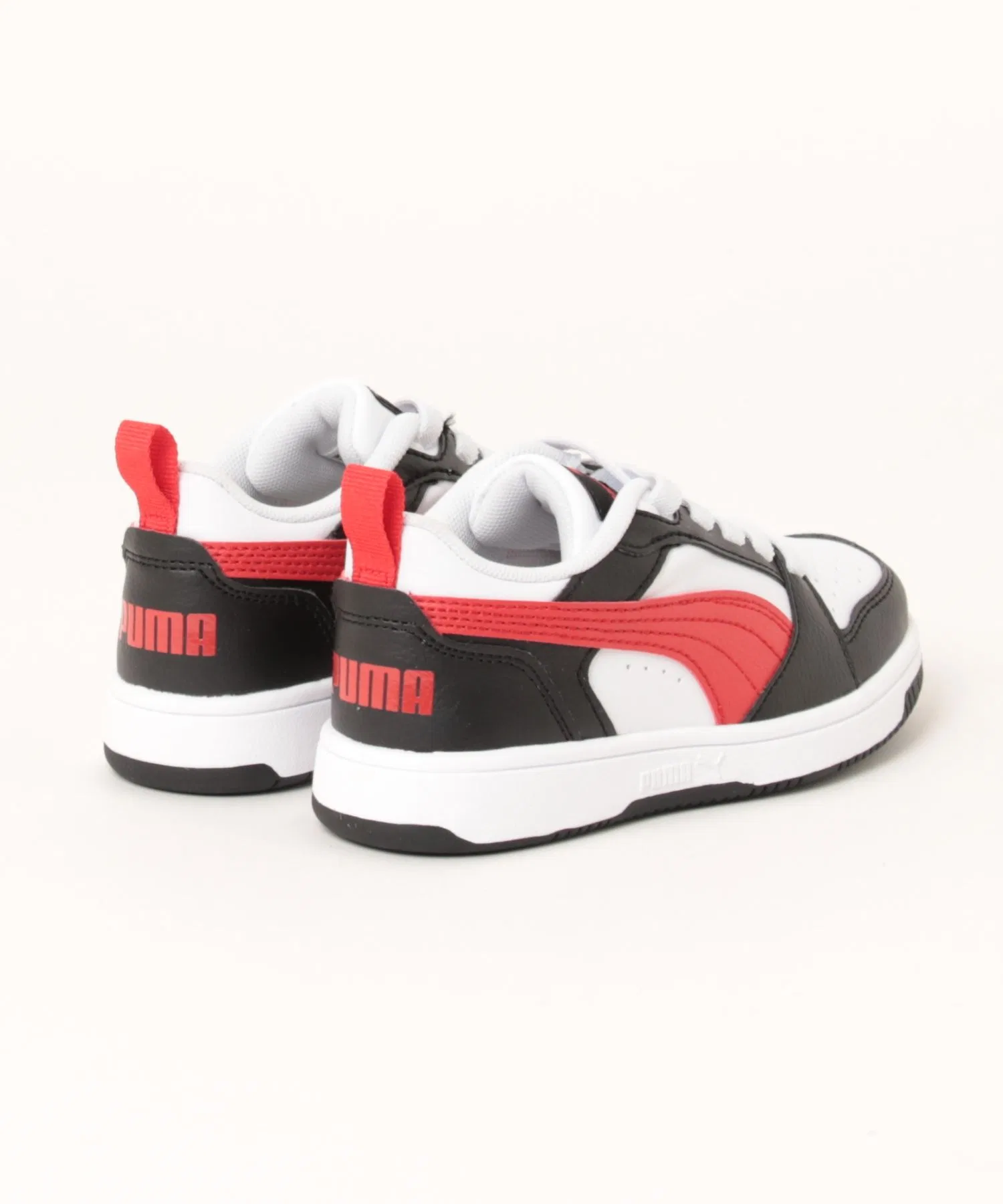 Детские кроссовки PUMA Rebound V6 Low AC чёрно-белые — фото 2