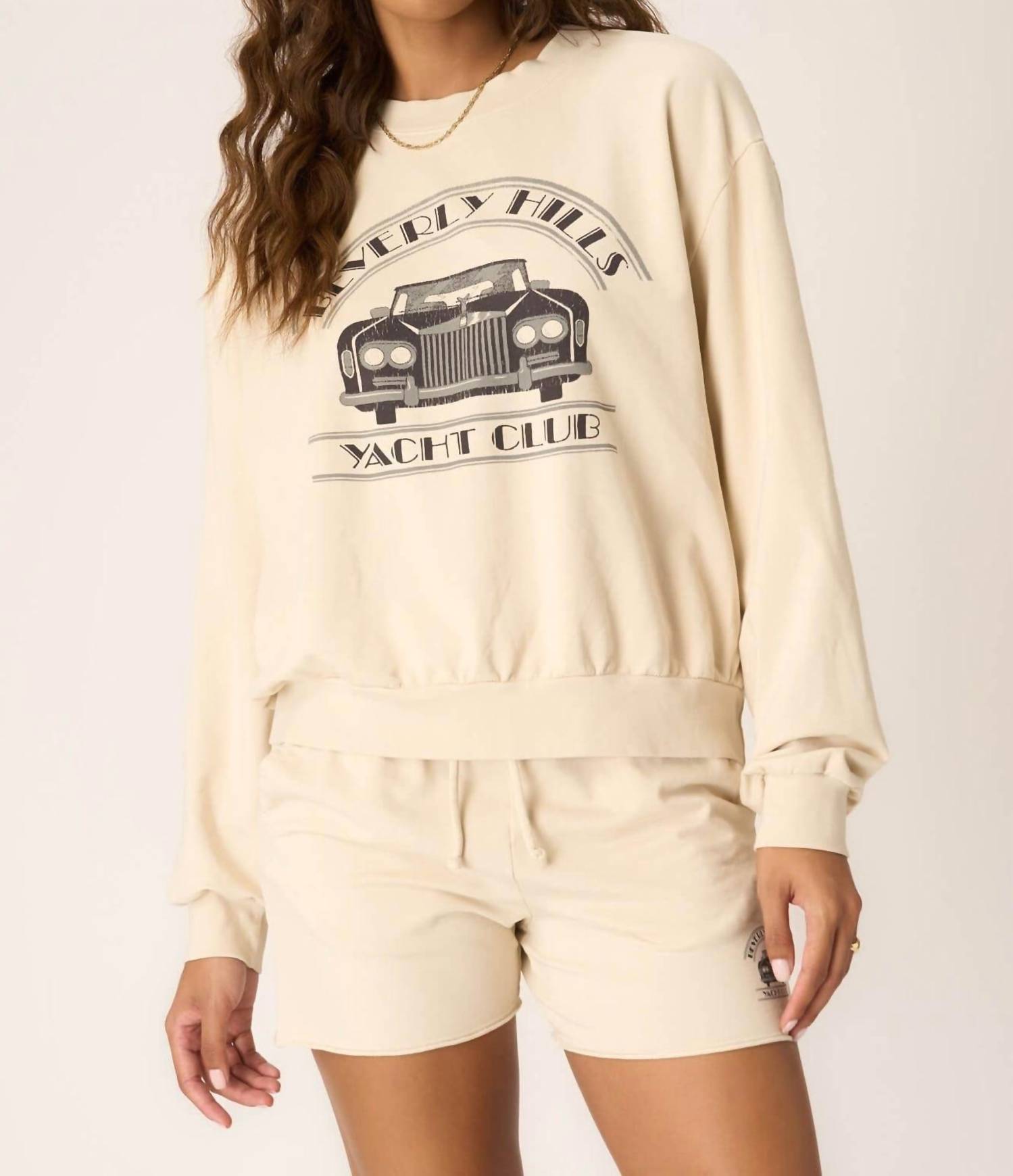 

Свитшот Yacht Club цвета матовой кости PROJECT SOCIAL T, цвет brushed bone