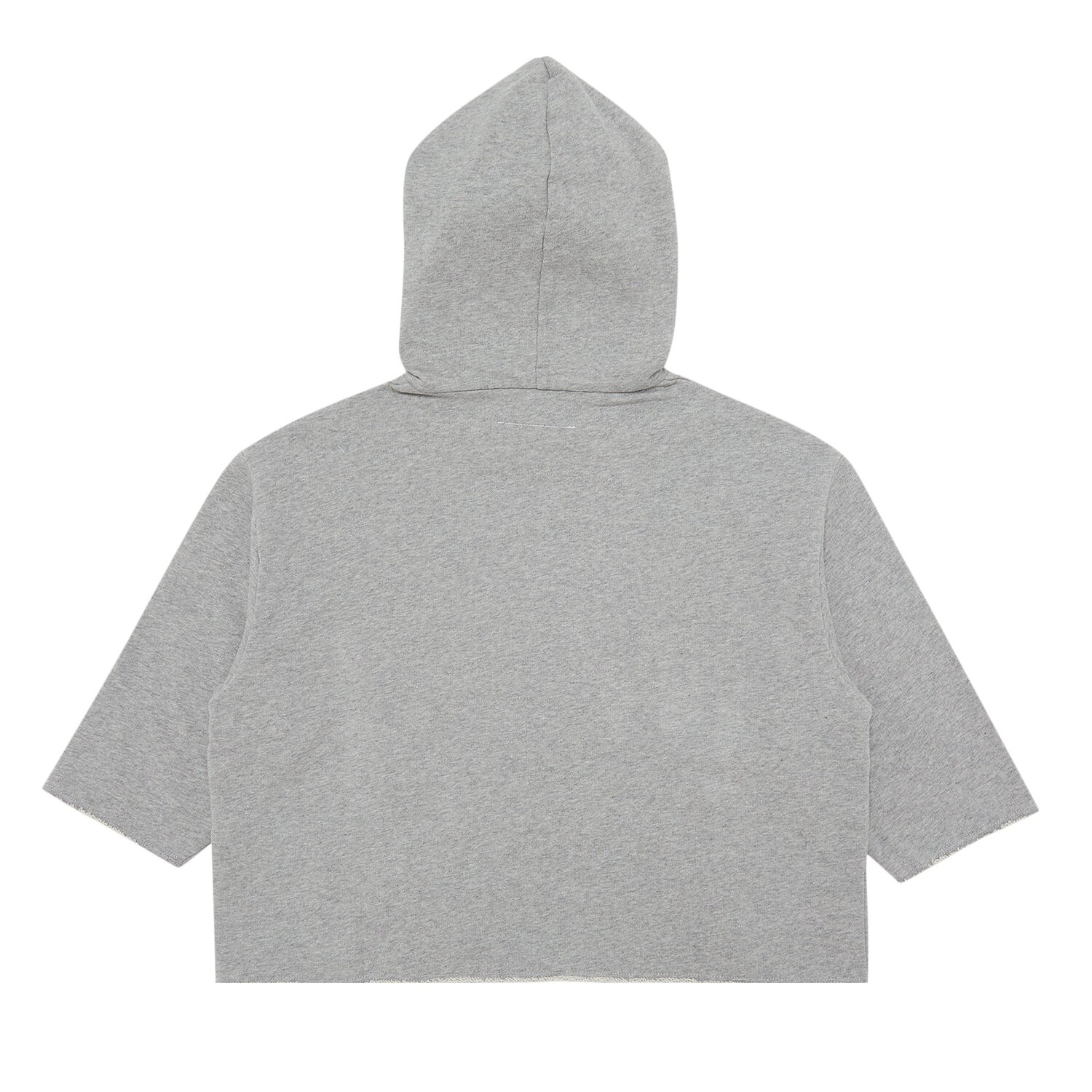 Детское худи MM6 Maison Margiela Серый меланж/Супер розовый — фото 2
