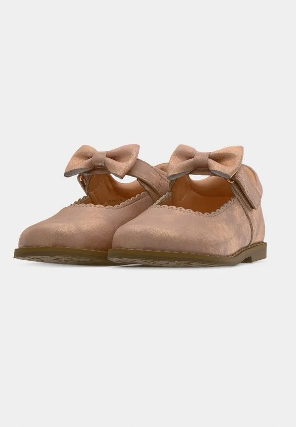 Балетки с ремешком на щиколотке, цвет розовое золото Friboo, Rose Gold-Coloured — фото 3