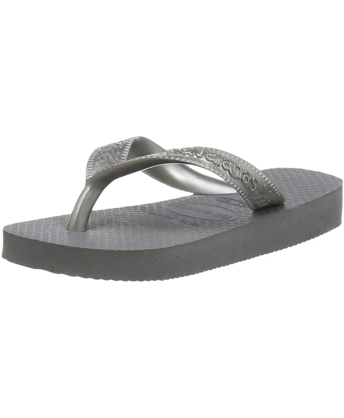 

Стильные женские босоножки на плоской подошве. Havaianas, серый