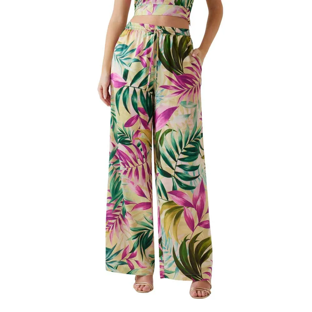 

Брюки Guess W5GB11WH9C2 Palazzo Fit, разноцветный