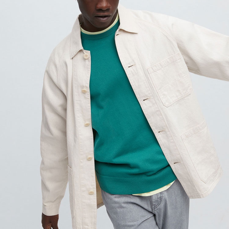 UNIQLO Куртка мужская слоновая кость, Ivory — фото 4