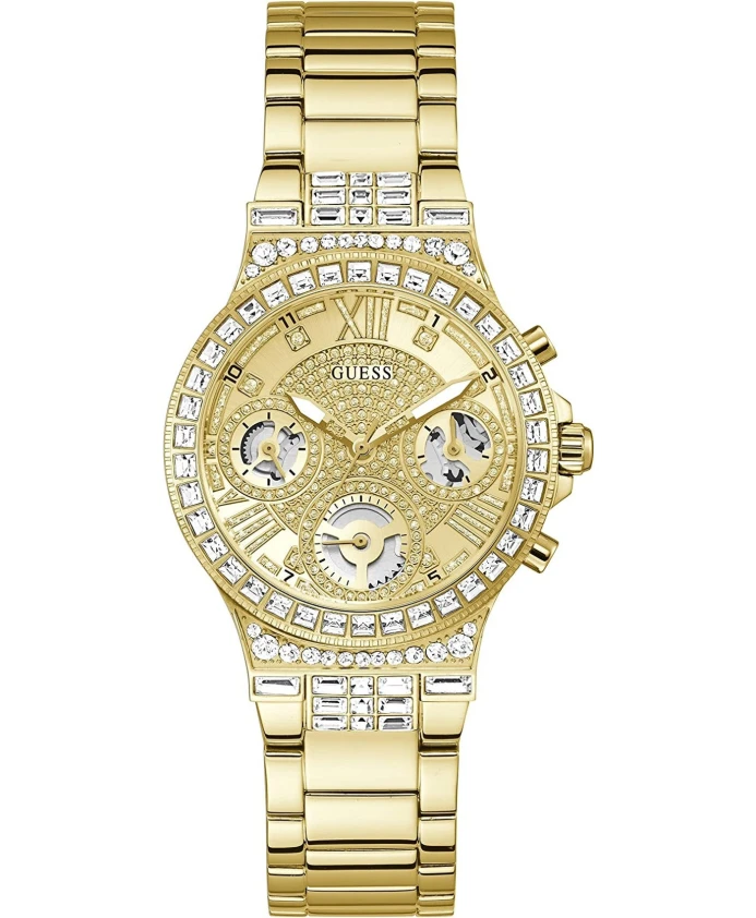 

Женские наручные часы Moonlight золотой браслет gw0320l2 Guess, желтый