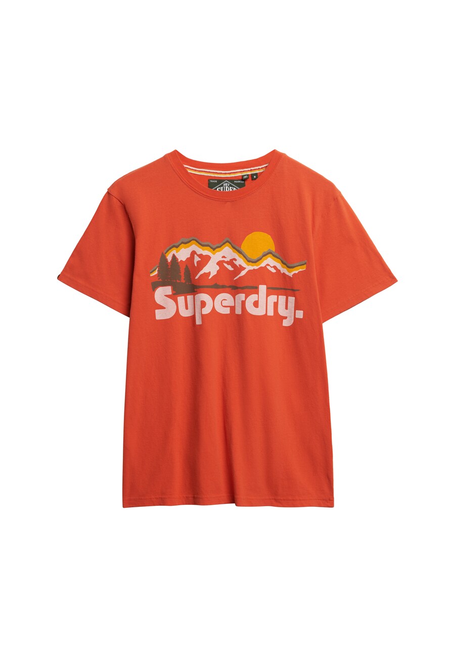 

Рубашка Superdry Great Outdoors, оранжево-красный