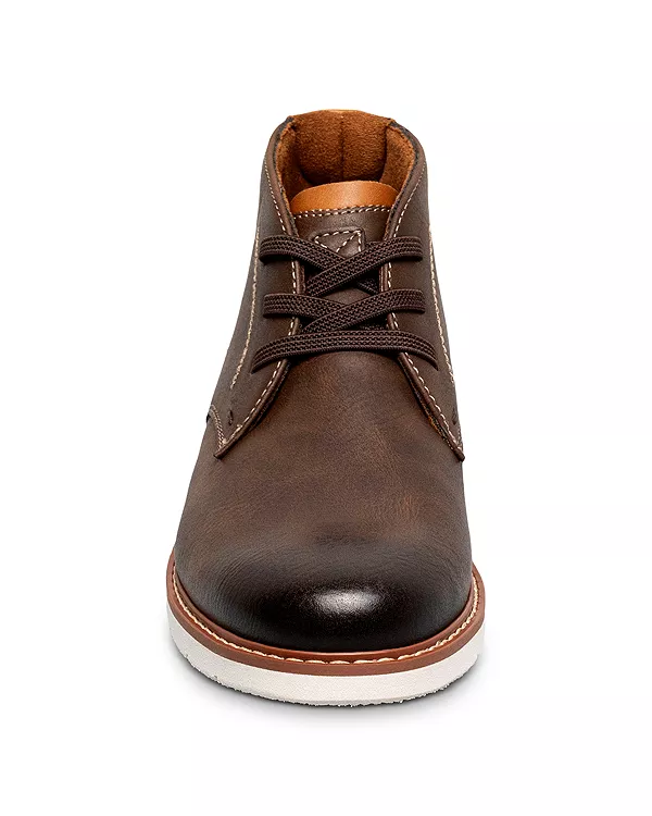 Детские ботинки-чукка с гладким носком, для малышей, детей постарше. Florsheim Kids, коричневый — фото 2