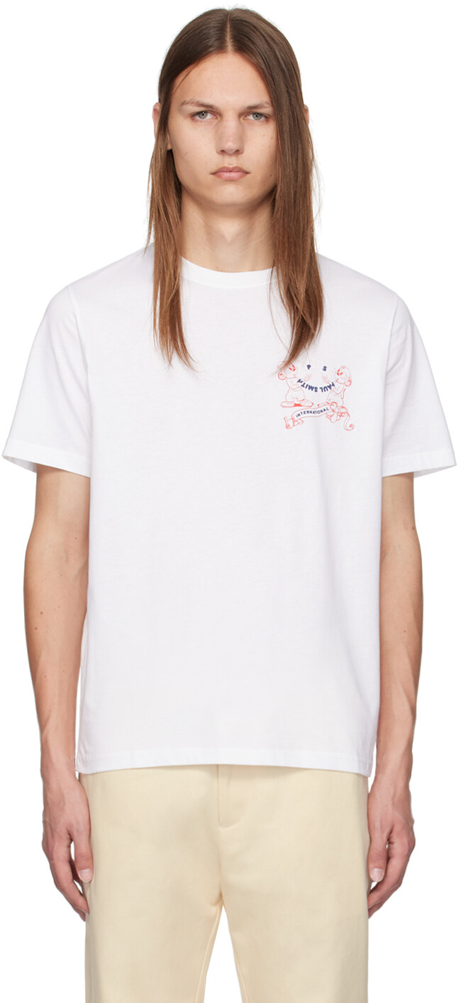 

Белая футболка «Happy International» PS by Paul Smith