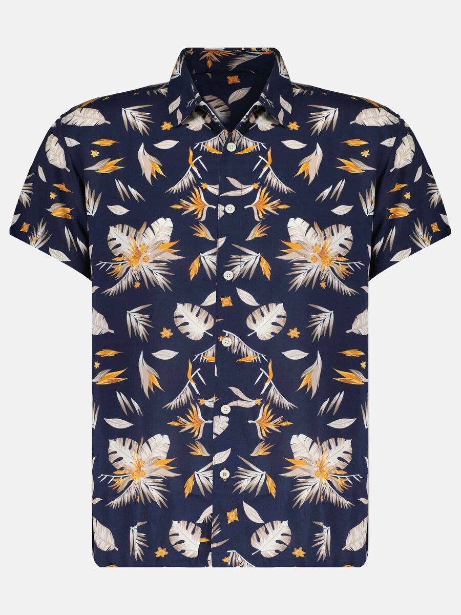 

Рубашка на пуговицах классического кроя Deeluxe Pearl, темно-синий