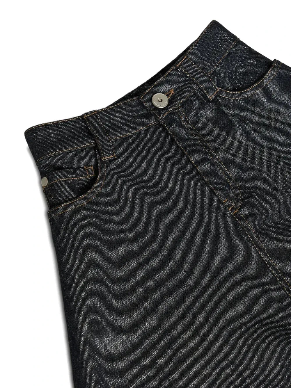 Джинсовая юбка с декором Monili Brunello Cucinelli Kids, синий — фото 3