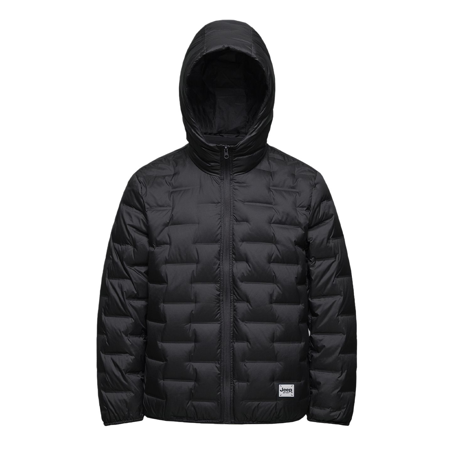 

Пуховик Unisex Hooded Lightweight Others Jeep, черный