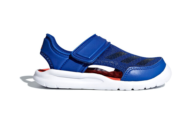 Детские сандалии Fortaswim PS Синие/Оранжевые/Белые Adidas — фото 2