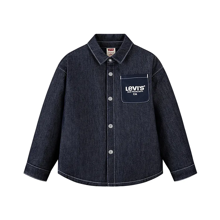 Детская утепленная куртка с отложным воротником Levis, Starry Blue