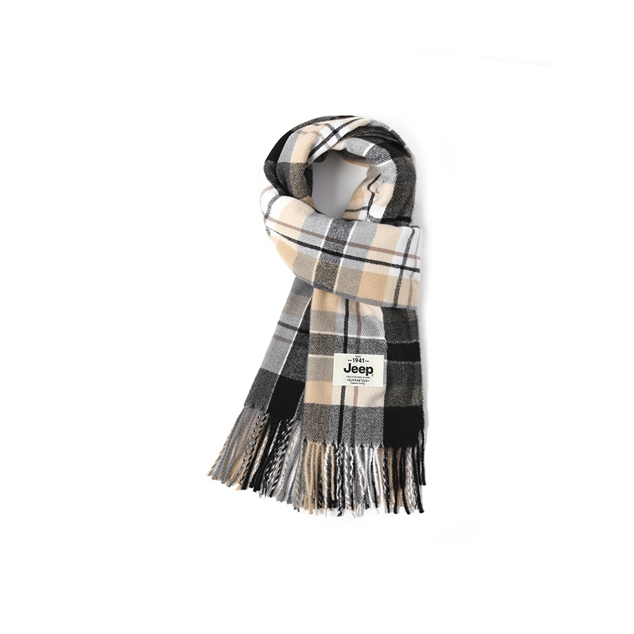 

Jeep Полиэстеровый вязаный шарф унисекс, Black