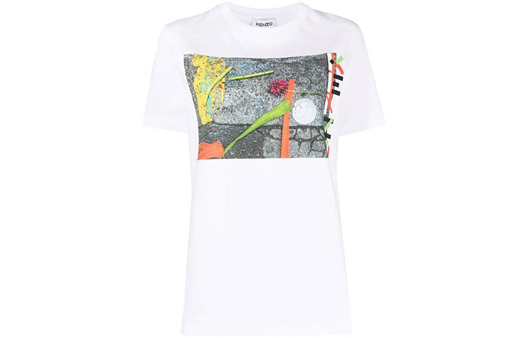 

Футболка женская белая Kenzo