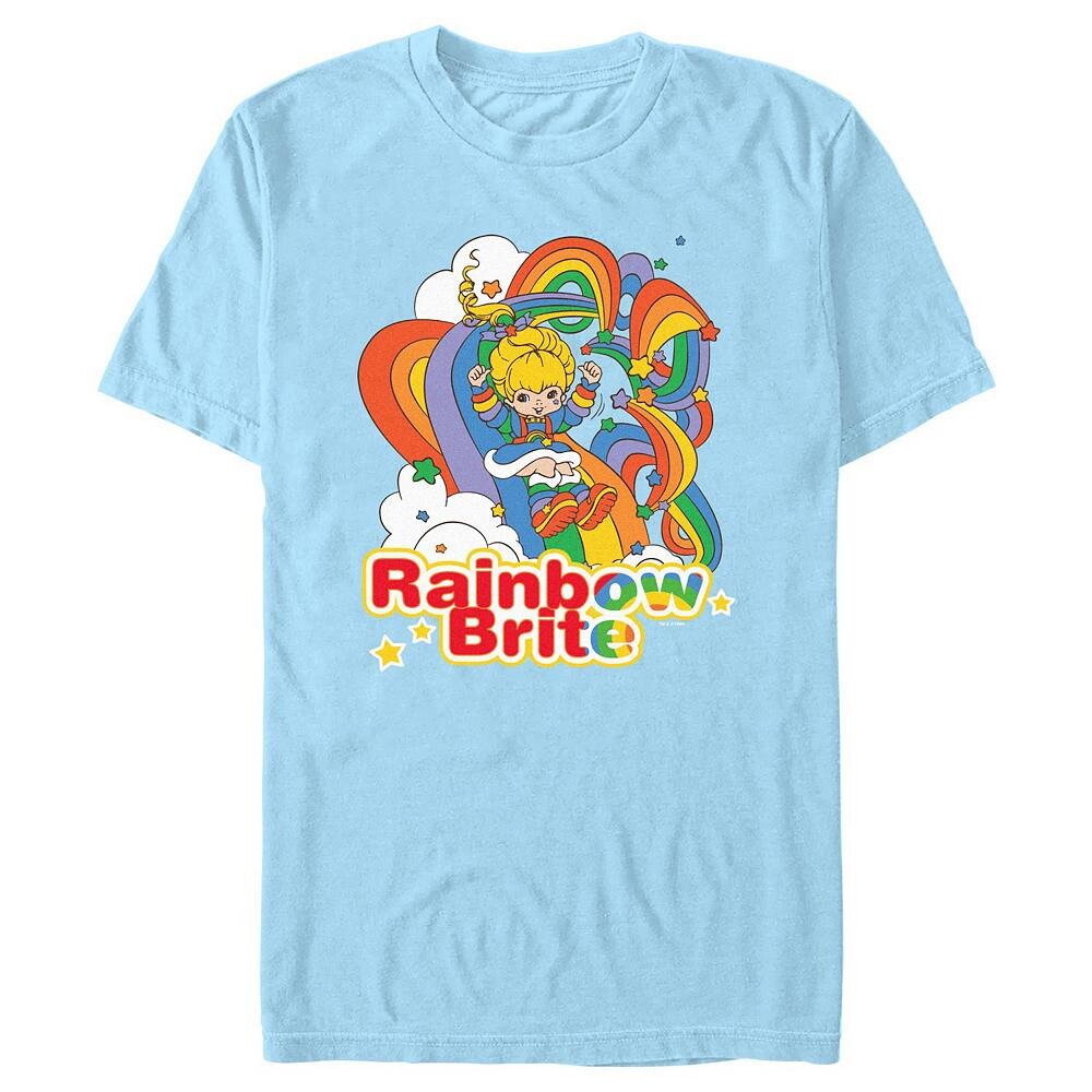 

Мужская футболка с цветным рисунком Rainbow Brite Licensed Character, цвет Light Blue