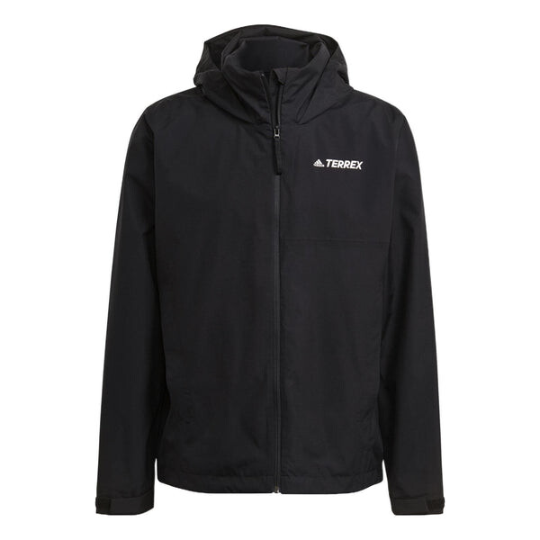 

Куртка adidas Solid Color Brand Logo Printing hooded Long Sleeves Jacket Black, черный