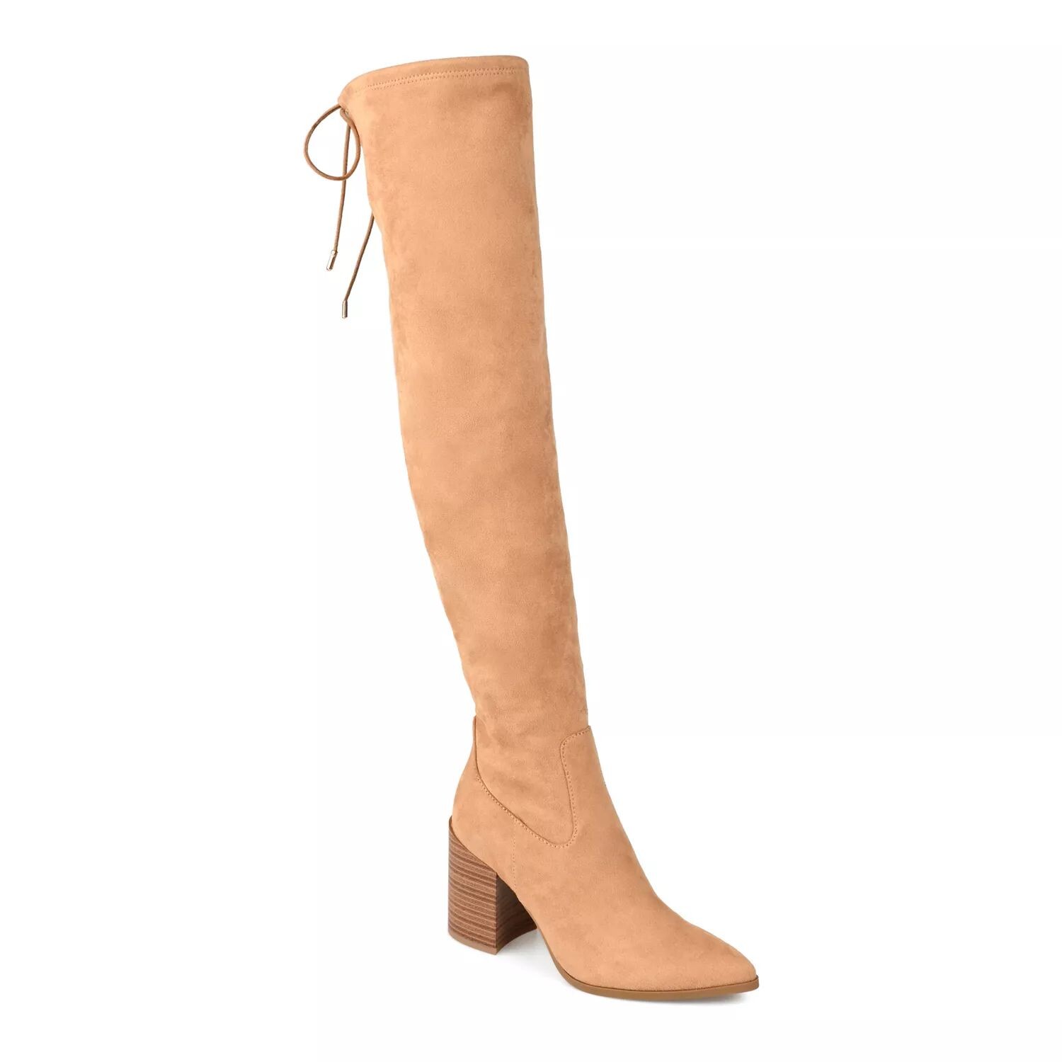 Женские высокие сапоги до бедра из пенопласта Journee Collection Paras Tru Comfort Foam Journee Collection, бежевый — фото 4
