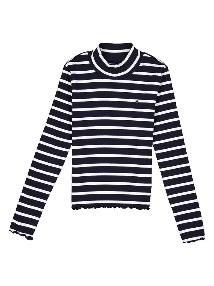 

Лонгслив Tommy Hilfiger Longsleeve, черный/белый