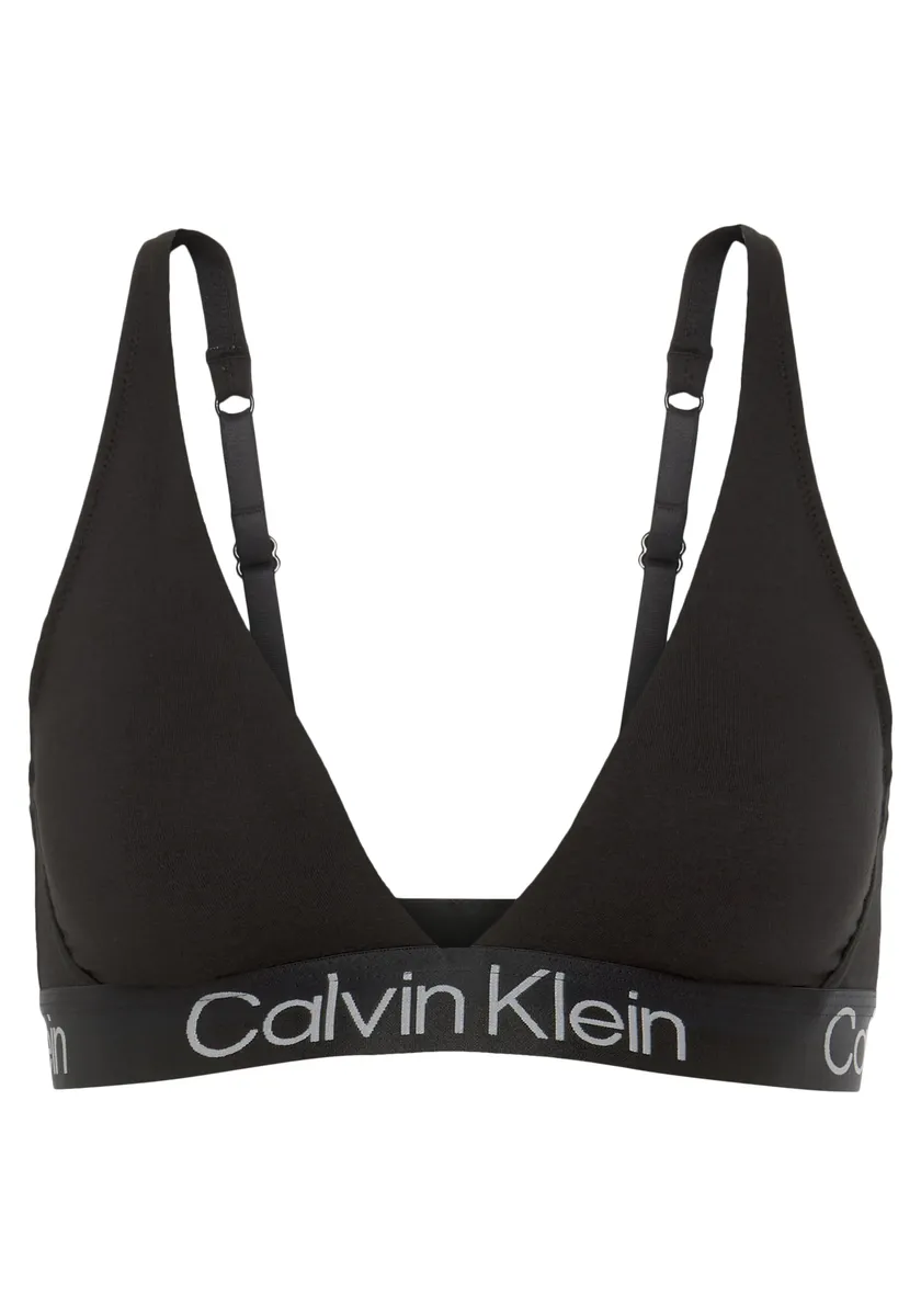 

Треугольный бюстгальтер Calvin Klein Underwear "LIGHTLY LINED TRIANGLE", с эластичным поясом с логотипом Calvin Klein, черный