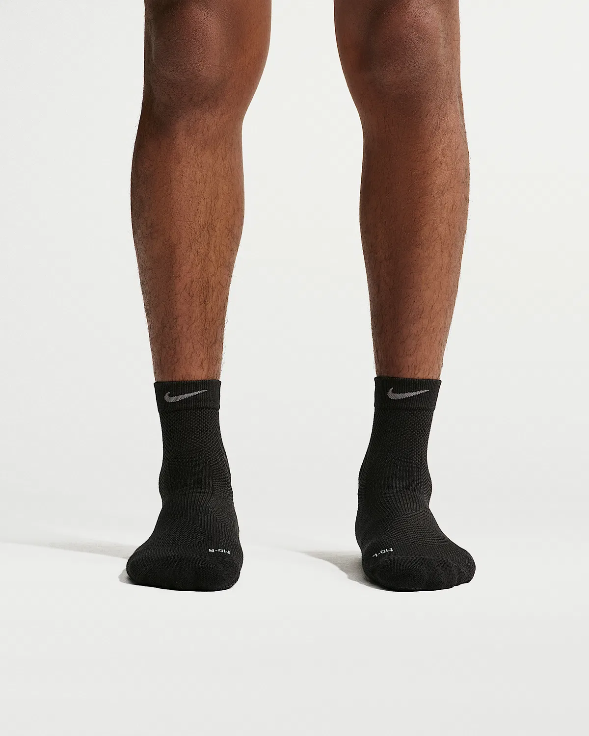 Nike Run Running Micro-Crew Socks (1 пара) Lightweight, Black/Pure Platinum/Dark Smoke Grey/Smoke Grey — фото 2
