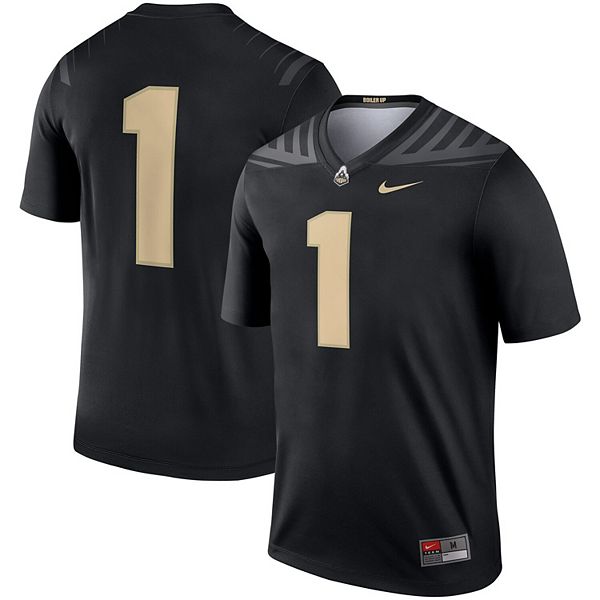 Мужская футболка #1 black Purdue Boilermakers Legend Nike