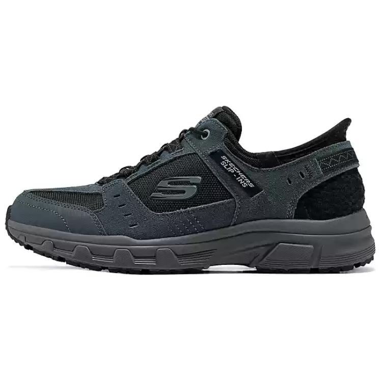 

Мужские походные кроссовки Skechers Low Top серебристо-черные