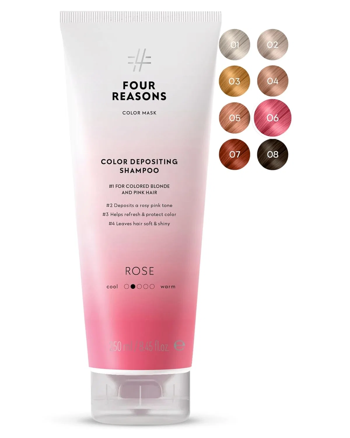 Оттеночный шампунь для волос «Rose Pink» от FOUR REASONS Four Reasons, 06-Rose Pink