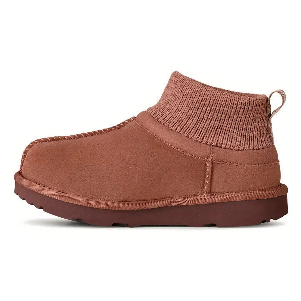 Детские классические сапоги Ugg с ультраэластичными манжетами Ugg kids, коричневый — фото 3