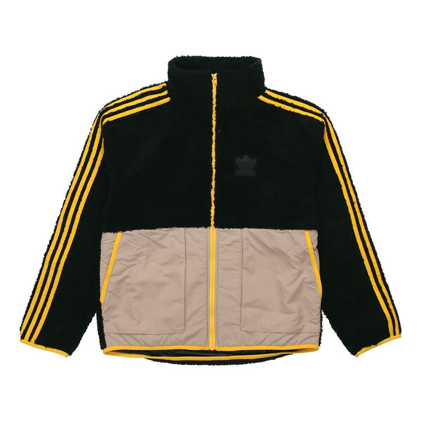 

Куртка originals sherpa jacket casual lamb's wool black Adidas, черный