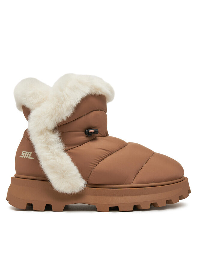 Зимние ботинки женские Steve Madden стеганые с мехом, коричневый