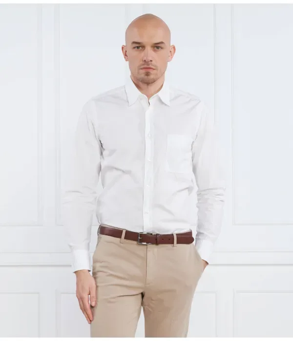 Релегантная рубашка_6 regular fit Boss Orange, белый — фото 3