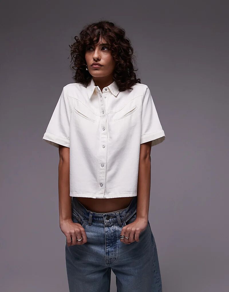 

Джинсовая рубашка Levi's белого цвета