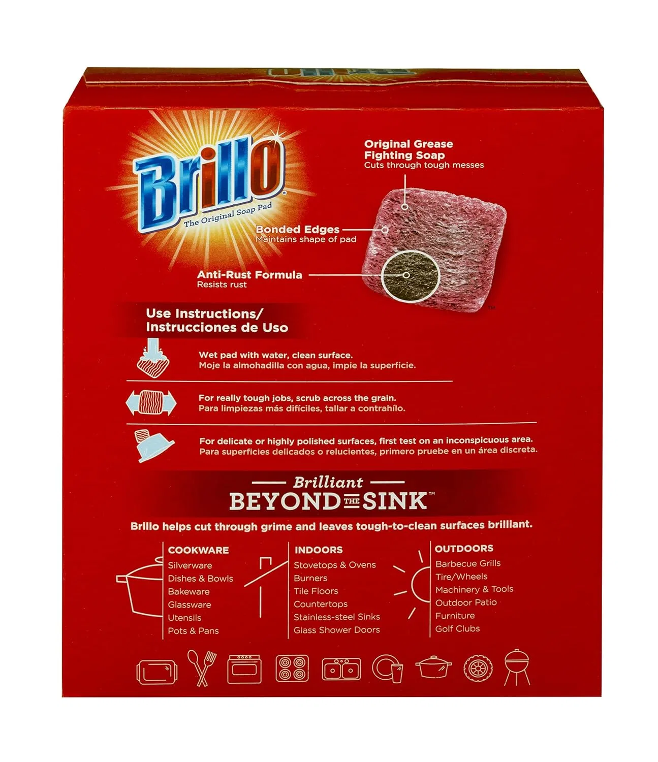 Средство для снятия макияжа Brillo — 36 стальных ватных дисков — фото 2